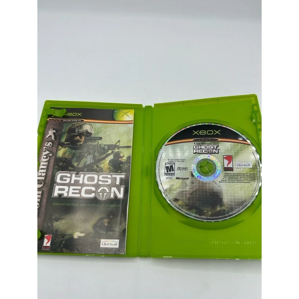 Tom Clancys Ghost Recon Original Xbox CIB Manual Tested Working 2002